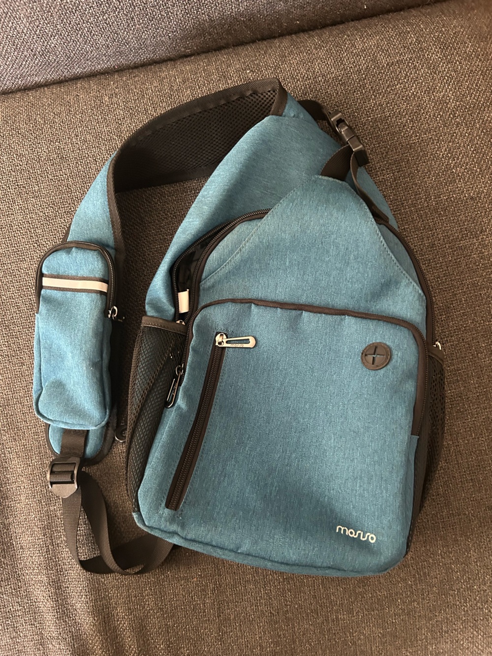 Mosiso Teal Crossbody Sling Bag for Women/Men